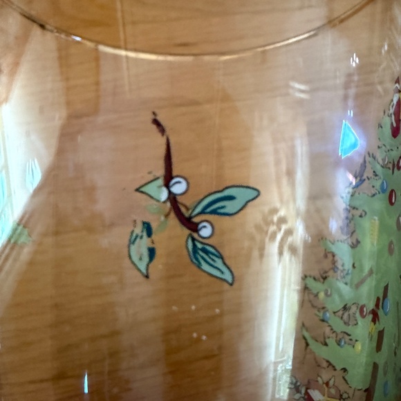 Spode Water Goblets 16 oz  Set of Seven (7) Christmas Tree Pedestal Gold Rim - Picture 11 of 15